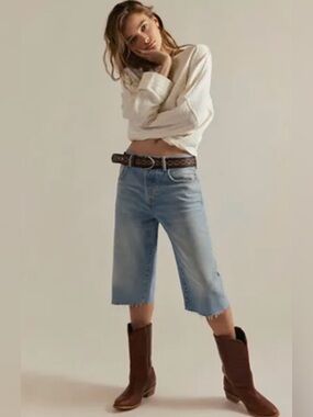 NWT We The Free Jam Session Relaxed Capri Jeans